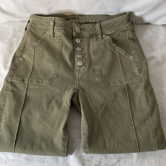 American Eagle Button Fly Jeans Size 8 regular - Picture 4 of 9